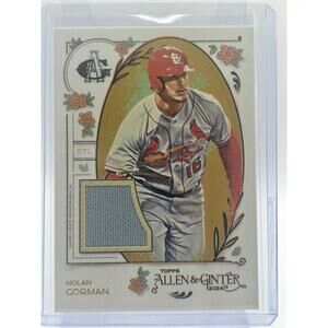 2024 Topps Allen & Ginter Nolan Gorman Game Used Relic Patch St Louis Cardinals